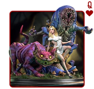 Alice in Creepyland Diorama | 3D-gedruckte Figur | Fantasie | Kunstwerk | Modell - Bild 1 von 20