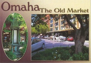 Postal Nebraska Omaha The Old Market sin usar como nueva - Imagen 1 de 1