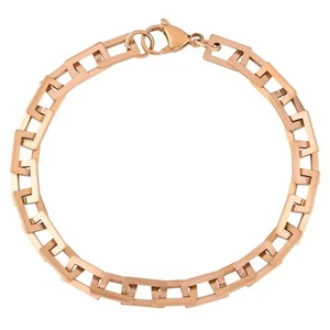Pulsera unisex London Fog Square Link de 8 pulgadas - Imagen 1 de 12