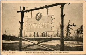 Camp Peary Seabees Wiliamsburg Virginia postcard posted 1943 - Picture 1 of 2
