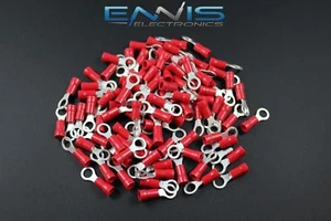 ANILLO VINILO CALIBRE 18-22 # 10 CONECTOR 25 PK TERMINAL CRIMPADO ROJO AWG COCHE SUV - Imagen 1 de 4
