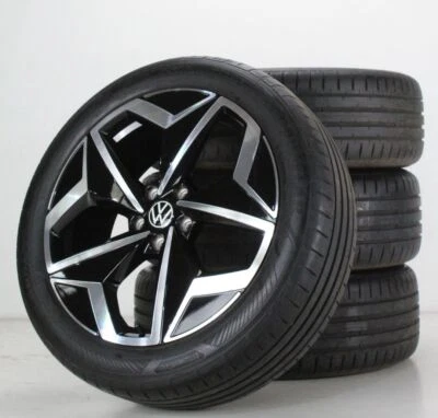 VW ID.3 Sommerräder 19 Zoll Alufelgen Andoya schw. gl. Felgen 10A601025H - Bild 1 von 4