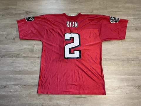 Men’s NFL Team Atlanta Falcons Jersey Matt Ryan #2 Sz L Red Football Jersey Cover