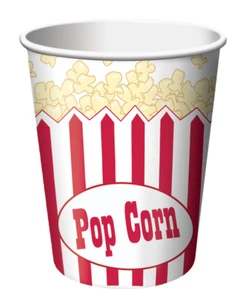 Hollywood Cups 8ct Movie Paper Cups Popcorn Party Decoration Supply - Picture 1 of 1
