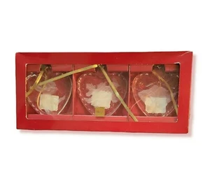 Mikasa Herz Classic 3er Set Kristall Ornamente Engel, Kardinal, Glocken Vintage Neu aus altem Lagerbestand  - Bild 1 von 5