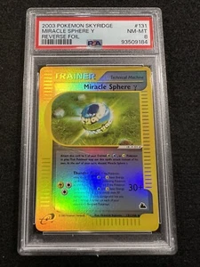 Pokemon Miracle Sphere Y Trainer reverse holo #131 from Skyridge in a PSA 8 ! - Picture 1 of 2