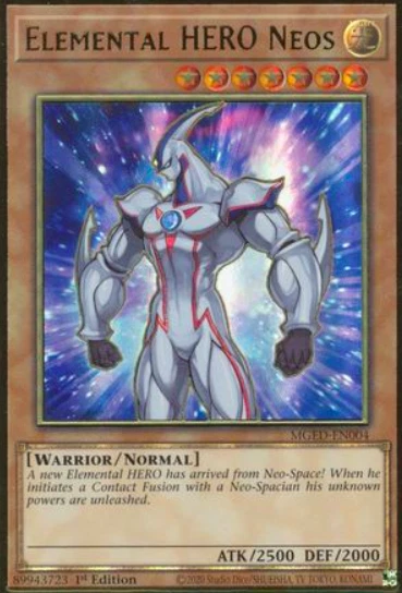 1X NM Elemental HERO Neos - MGED-EN004 - Premium Gold Rare 1st Edition - Image 1 of 1