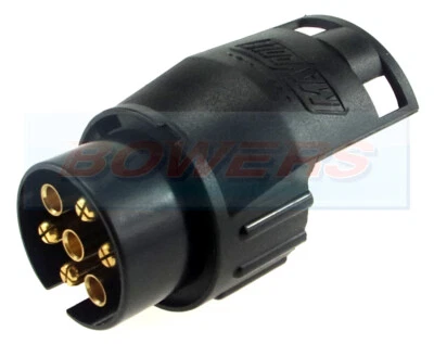 CARAVAN TOWBAR TOWING ELECTRICS ADAPTOR CONVERTER 13 PIN TRAILER - 7 PIN CAR 12N - Image 1 of 2