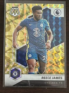 2021-22 PANINI MOSAIC PREMIER LEAGUE REECE JAMES REACTIVE GOLD PRIZM #7 - Picture 1 of 2