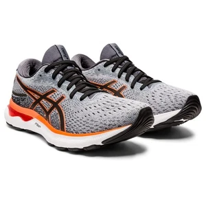 ASICS Gel-Nimbus (R) 24 hojas roca/naranja impactante 9 EE - ancho 1011B361-020 - Imagen 1 de 9