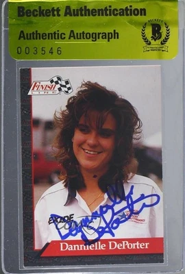 BAS 1993 Finish Line NHRA Dannielle Deporter #18 Authentic Auto - Image 1 of 2