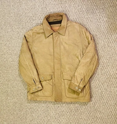 Vintage Timberland Leather Chore Jacket Mens Size Medium - Image 1 of 4