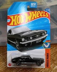 hot wheels 67 mustang black - Picture 1 of 7
