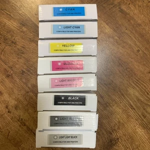 Epson Stylus 4880 Large DTG DTF Refillable Cartridges With Chips BRAND NEW - Afbeelding 1 van 1