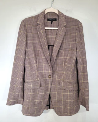 Rag & Bone Margot Wool Blazer Jacket Women’s Size 4 Plaid Check - Image 1 of 4