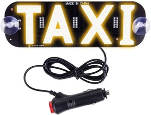 YSY Yellow LED Sign Decor, Taxi Flashing Hook on Car Window with DC12V Car Charg - Picture 1 of 6