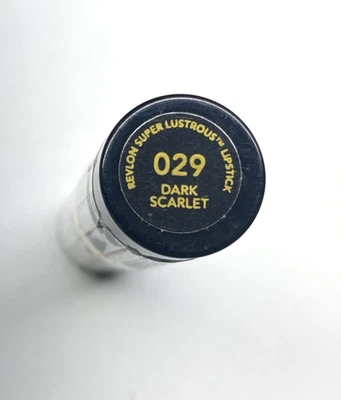 Revlon Super Lustrous Lipstick Color Charge 029 Dark Scarlet Sealed - Image 1 of 4