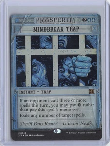 Mindbreak Trap Outlaws of Thunder Junction: Breaking News Foil - NM #12 MTG OTP - Picture 1 of 2
