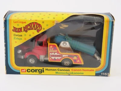 Corgi Gb N° 1163 Canon Uomo Circo Jean Richard Nuovo In Scatola Del 1978 - Immagine 1 di 4
