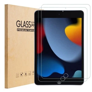 2 Pack For Apple iPad 10.2 9th 8 7th Generation Screen Protector Tempered Glass - Picture 1 of 8