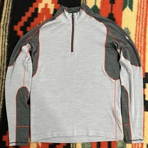 Smartwool PhD Light 1/4 Zip Sweater Pullover Mens Small Merino Blend Base layer - Picture 1 of 11