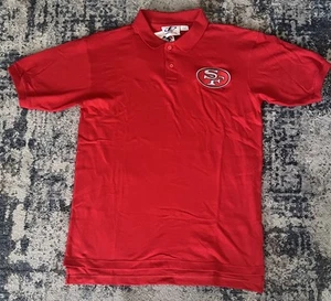 Vintage San Francisco 49ers Red Polo Shirt Men's Large (fits like XL) 1990s - Picture 1 of 5