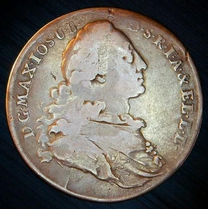 1771 Silver German States Bavaria DAV-1953 TALER Thaler DIE CLASH Coin - Picture 1 of 2