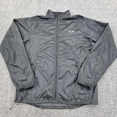 Chaqueta cortavientos Mountain Hardwear negra ligera para hombre pequeña ligera Foto 1 de 4