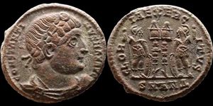 Constantine I Ancient coin AE3 Antioch RIC VII 86 Δ – GLORIA EXERCITVS.R00021 - Picture 1 of 1