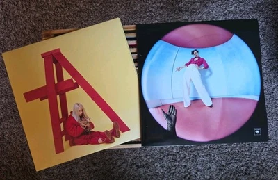 BILLIE EILISH Don't Smile At Me LP; 2020, EX+/NM, Yellow/Red+ Harry Styles Vinyl - Image 1 of 4
