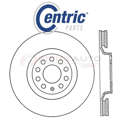Centric C-TEK Disc Brake Rotor for 2001-2005 Audi Allroad Quattro 2.7L 4.2L ur - Image 1 of 4