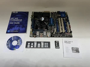 Asus P6T WS Pro with Intel Core i7-950 16gb CPU cooler fan back IO plate manual - Picture 1 of 4