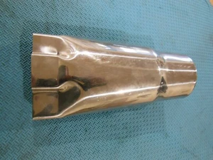3" Inlet Chevy Bowtie Stainless Steel Exhaust Tip Pipe - Picture 1 of 7