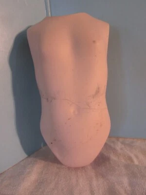 复古 BISQUE/PORCELAIN 5" 收藏 TORSO 胸部娃娃 身体部位 k — 第 1/4 张图片