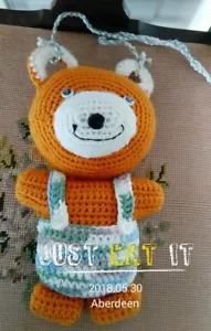 Cute, Crochet, Child's Honey Bear Bag - Picture 1 of 4