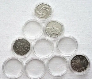 28 mm Coin Capsules / Perfect to Fit for Small 50p Coins / Bulk Pack Available - Picture 1 of 8