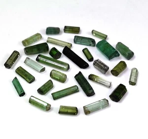 29 Pcs 48.55 Cts Natural Tourmaline Gemstone Pencil Rough Lot 4x5.5-4x17 mm - Picture 1 of 11