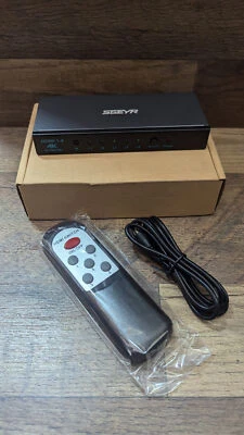 SGEYR 5x1 Switch Selector Port Box with IR Remote Control HDMI Switch   - Image 1 of 3