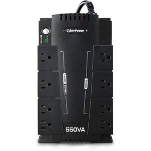 CyberPower CP550SLG-R 550VA/330W 8 Outlets Compact UPS - Certified Refurbished - Afbeelding 1 van 4