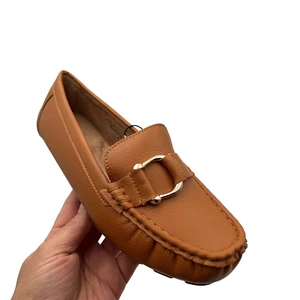 Aerosoles Womens Loafers Size 8 Cognac Vegan Leather Lightweight Cushioned Shoes - Picture 1 of 20