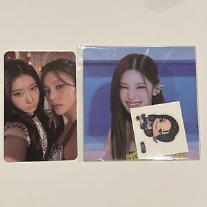 ITZY Yeji Chaeryeong unit Checkmate Special Edition album pc photocard & sticker