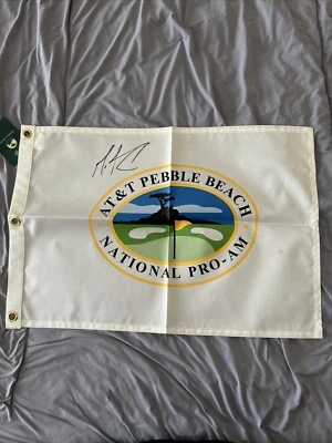 Bandera de Pebble Beach autografiada firmada por Matt Cain Gigantes de San Francisco WS Automática Foto 1 de 4