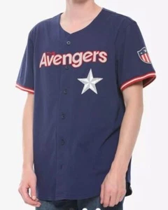 Marvel The Avengers Captain America Rogers Shield Jersey Size XXL - Picture 1 of 3