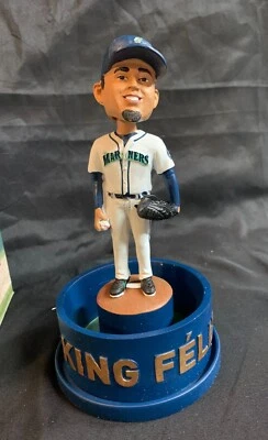 FELIX HERNANDEZ INFIELD GRASS 2018 BOBBLEHEAD Seattle Mariners New in Box - Image 1 of 4