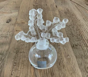 Lalique Crystal Clairefontaine 'Lily Of The Valley' 1.69oz. Perfume Bottle - Picture 1 of 10