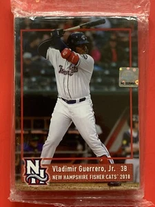 2018 New Hampshire Fisher Cats - Vladimir Guerrero Jr. RC On Fire🔥 Future HOFer - Picture 1 of 2