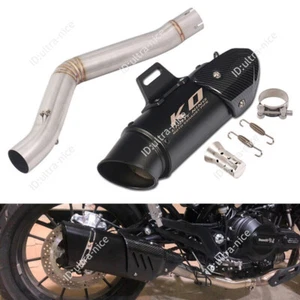 For Benelli 502C Mid Exhaust Tips Motorcycle 51mm Muffler Pipe Stainless Steel - Picture 1 of 9