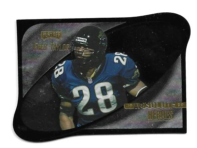 1999 Absolute SSD Heroes Jumbos Jaguars Football Card #HE12 Fred Taylor - Image 1 of 2