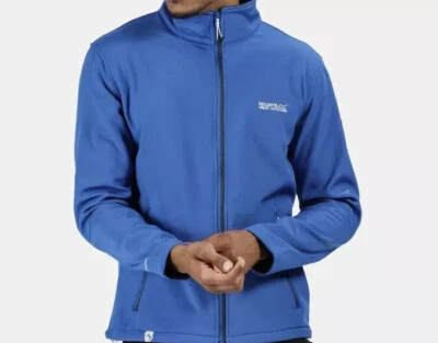 Regatta Cera III Mens XL Warm Water Repellent Soft Shell Jacket blue 100% New - Image 1 of 3