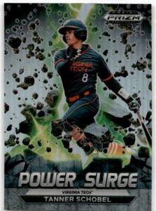 2022  Panini Prizm Draft Power Surge Prizms Silver Tanner Schobel #PS-TS - Picture 1 of 2